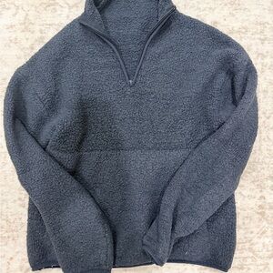 SKIMS Charcoal Zip-Up Sweater